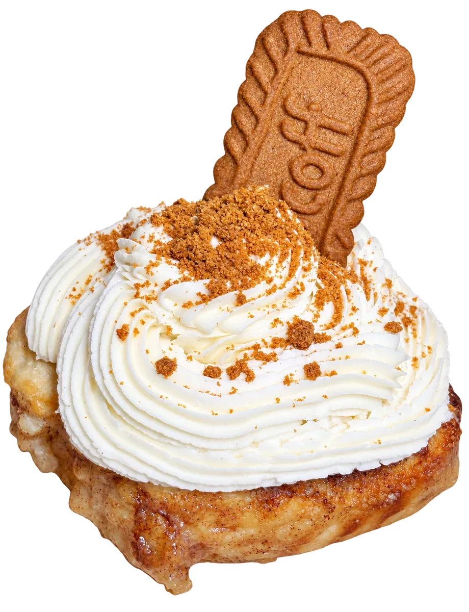 Our Biscoff cinnamon roll
